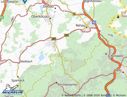 MICHELIN Martinlamitz map - ViaMichelin