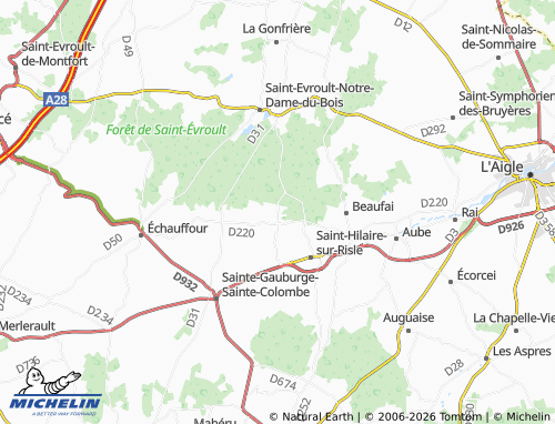 MICHELIN Saint-Pierre-des-Loges map - ViaMichelin