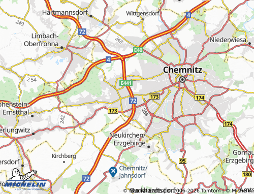 Mapa MICHELIN Siegmar - ViaMichelin