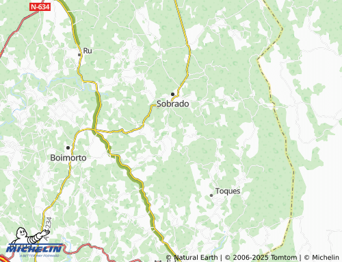 MICHELIN Nogueira (San Xurxo) map - ViaMichelin