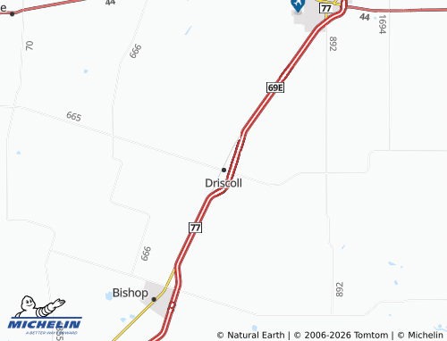 Mapa MICHELIN Driscoll - ViaMichelin