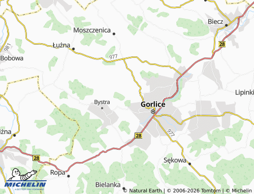 MICHELIN Stróżówka map - ViaMichelin
