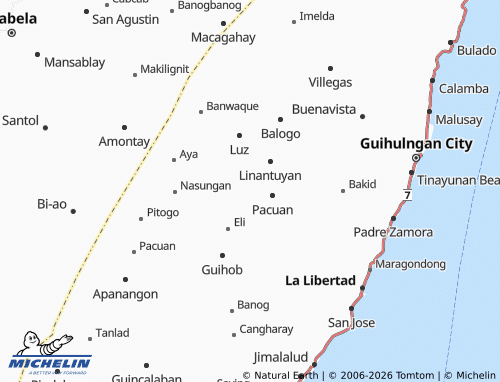 MICHELIN Bagtic map - ViaMichelin