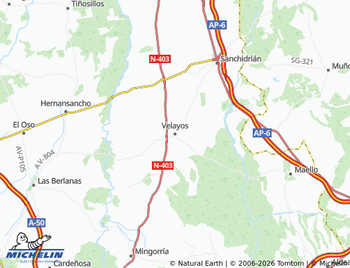 MICHELIN Velayos map - ViaMichelin