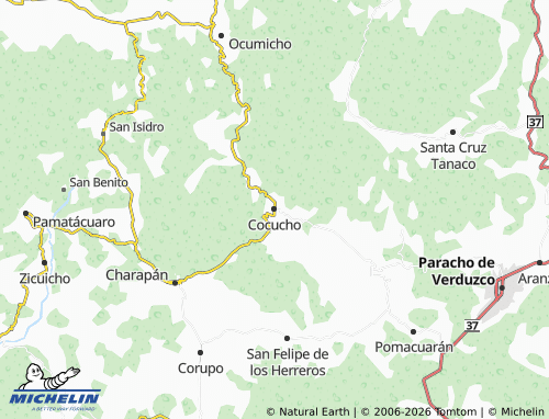 Kaart MICHELIN Cocucho - ViaMichelin