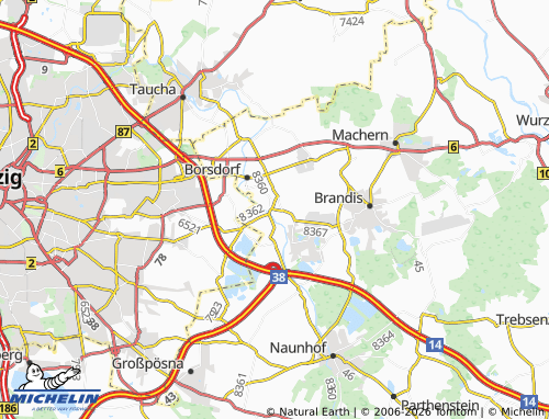 MICHELIN Zweenfurth map - ViaMichelin