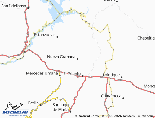 Mapa MICHELIN Nueva Granada - ViaMichelin