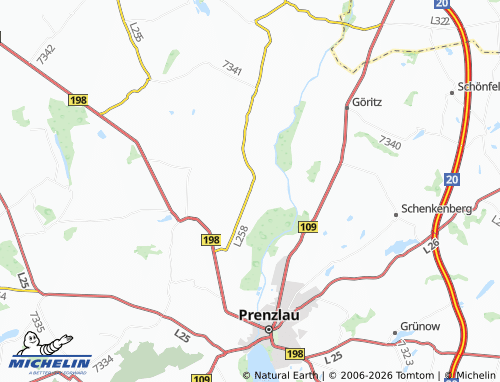 MICHELIN Schönwerder map - ViaMichelin