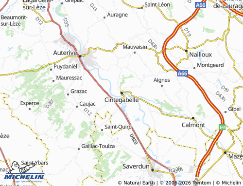Mappa MICHELIN Cintegabelle - ViaMichelin