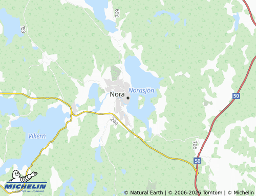Carte MICHELIN Nora - ViaMichelin