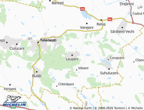 MICHELIN Leușeni map - ViaMichelin