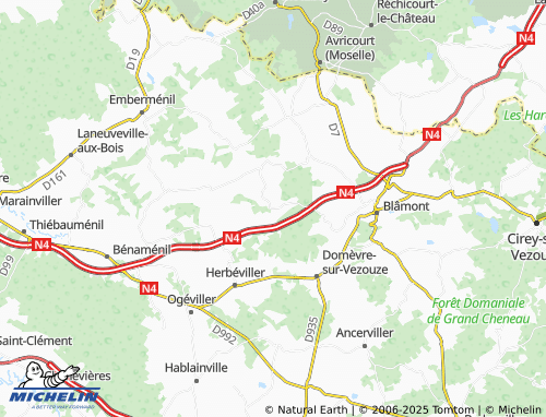 MICHELIN Chazelles-sur-Albe map - ViaMichelin