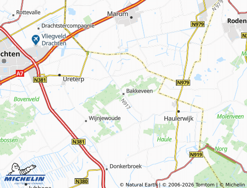 Mapa MICHELIN Bakkeveen - ViaMichelin