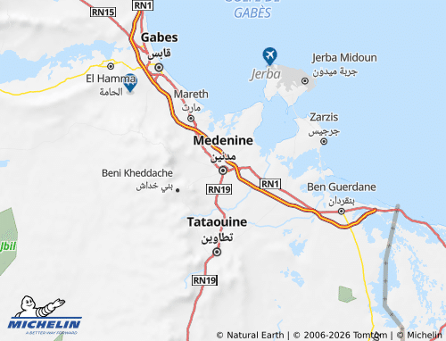 MICHELIN Midneen map - ViaMichelin