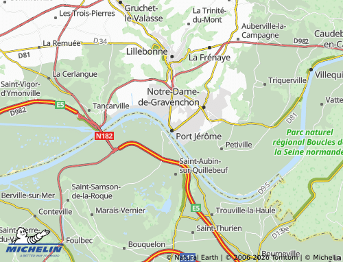 Mapa MICHELIN Port Jérôme - ViaMichelin