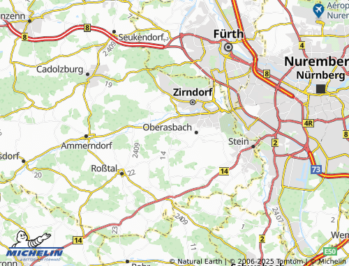 Mappa MICHELIN Lind - ViaMichelin