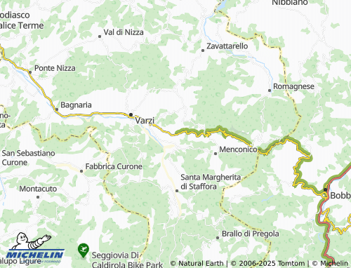 Carte MICHELIN San Pietro Casasco - ViaMichelin