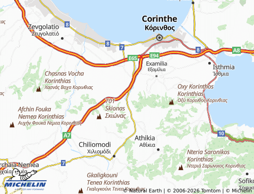 Carte MICHELIN Solomos - ViaMichelin