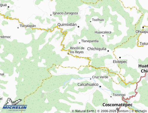 Mapa MICHELIN Xacaxomulco - ViaMichelin