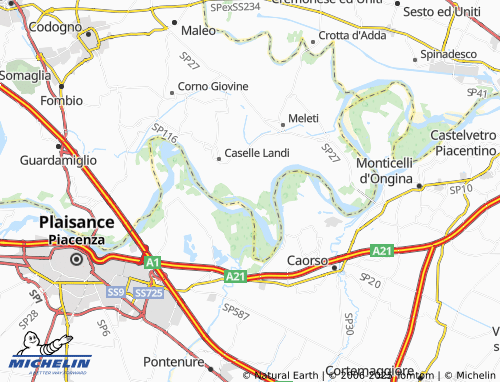 MICHELIN Mezzanino map - ViaMichelin