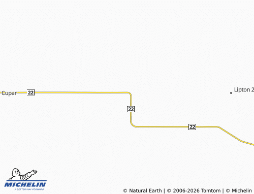 Mapa MICHELIN Dysart - ViaMichelin