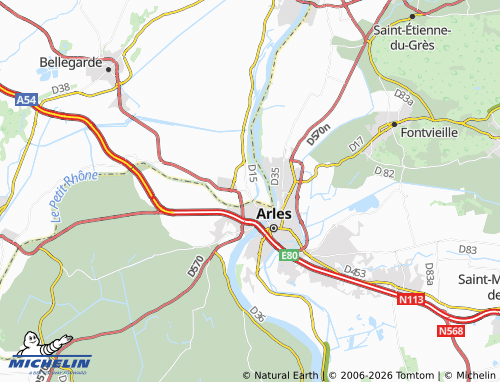 Mapa MICHELIN Fourques - ViaMichelin