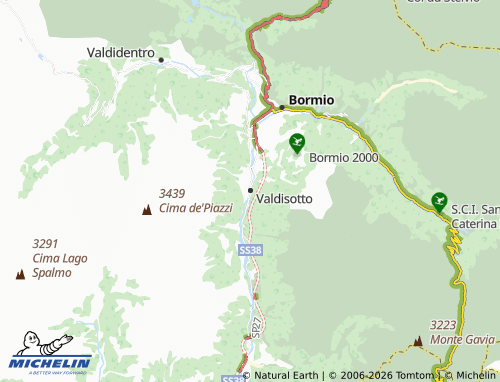MICHELIN Valdisotto map - ViaMichelin
