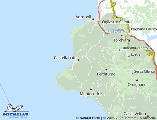Mapa MICHELIN Castellabate - ViaMichelin