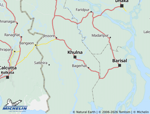 Mapa MICHELIN Khulna - ViaMichelin