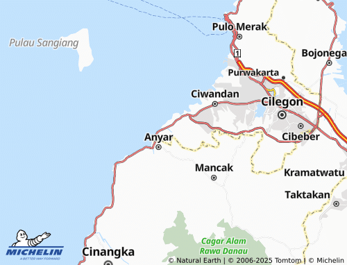 MICHELIN Gunungsugih map - ViaMichelin