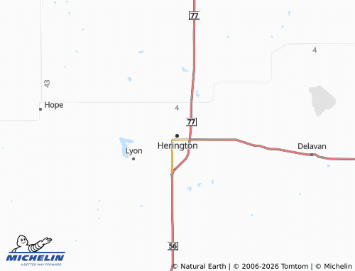 Mappa MICHELIN Herington - ViaMichelin