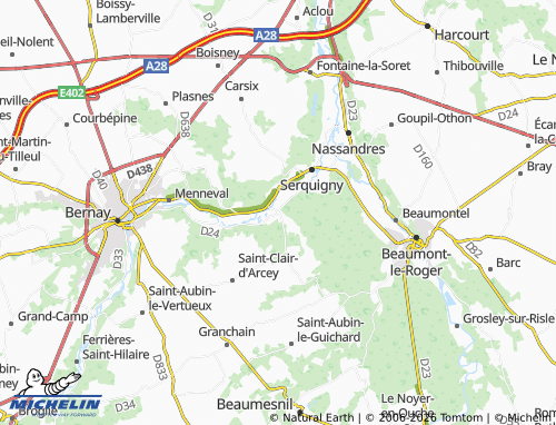 MICHELIN Fontaine-l'Abbé map - ViaMichelin