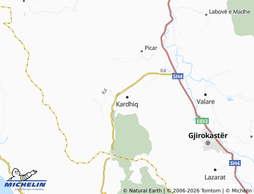 Mappa MICHELIN Kardhiq - ViaMichelin