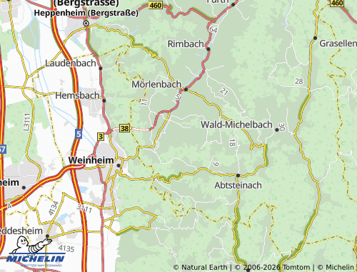 MICHELIN Hornbach map - ViaMichelin