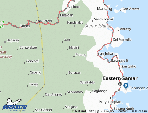 MICHELIN Putong map - ViaMichelin