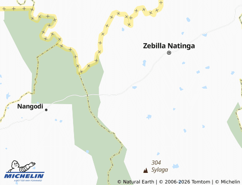 MICHELIN Tili Natinga map - ViaMichelin