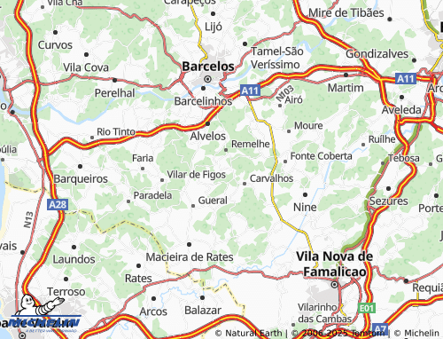 MICHELIN Torre de Moldes map - ViaMichelin