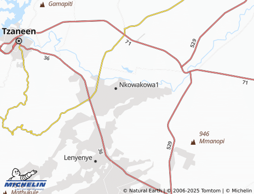 MICHELIN KaMayomela map - ViaMichelin