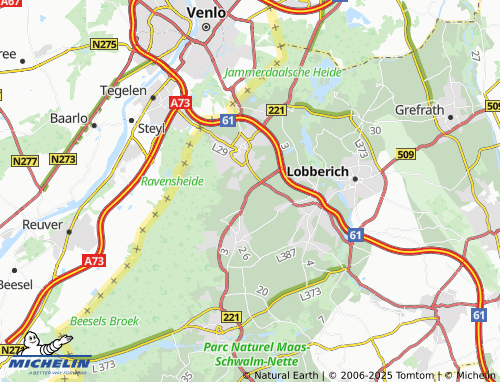 MICHELIN-Landkarte Hülst - ViaMichelin