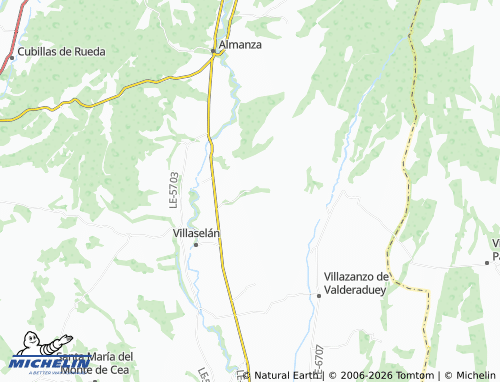 Mappa MICHELIN Valdavida - ViaMichelin