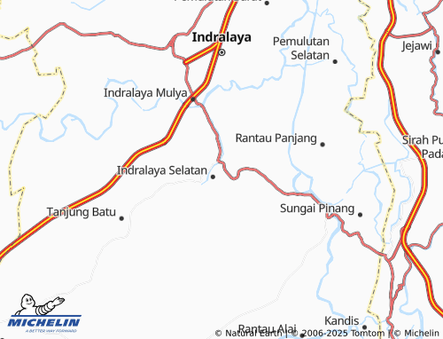 MICHELIN Meranjat III map - ViaMichelin