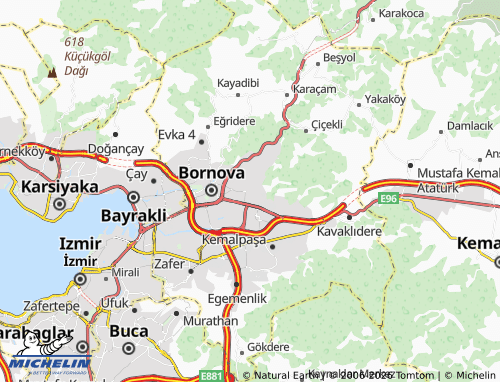 MICHELIN Evka 3 map - ViaMichelin