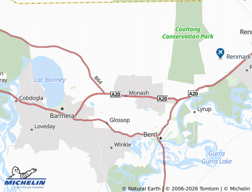 Mapa MICHELIN Monash - ViaMichelin