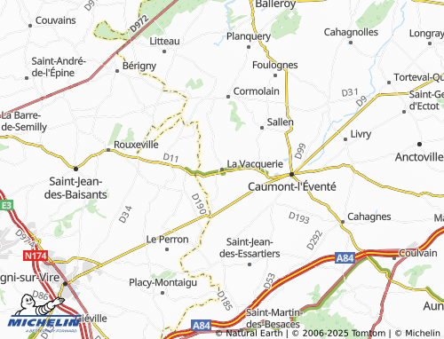MICHELIN La Vacquerie map - ViaMichelin