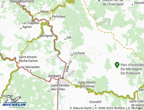 MICHELIN La Forie map - ViaMichelin