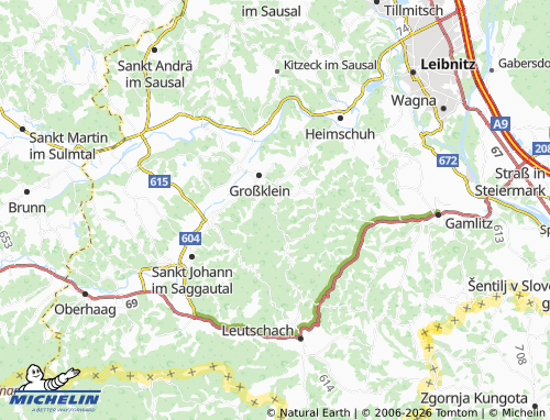 MICHELIN-Landkarte Nestelberg - ViaMichelin