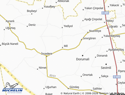 MICHELIN Mil map - ViaMichelin