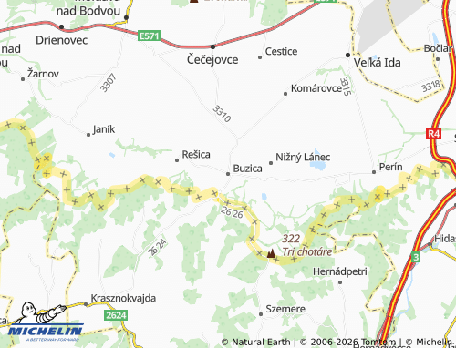 MICHELIN-Landkarte Buzica - ViaMichelin