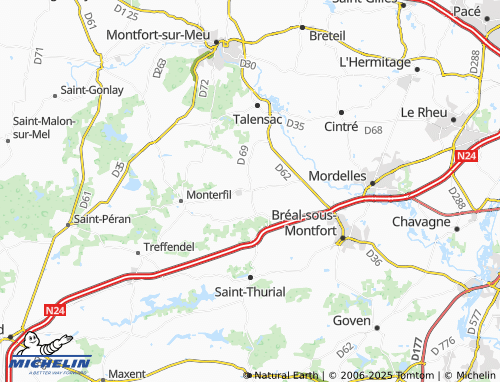 MICHELIN-Landkarte Le Verger - ViaMichelin