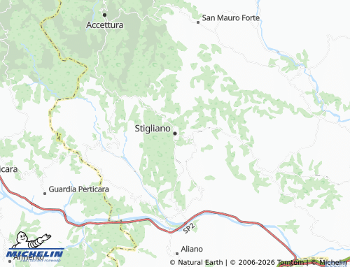 Carte MICHELIN Stigliano - ViaMichelin